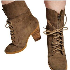 Kenneth Cole Heeled Boots Bootie Leather Suede SHOES Women's WOMAN'S Size 5.5